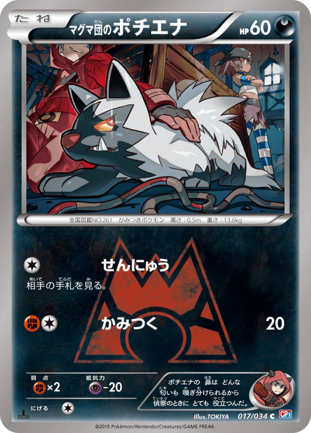 Team Magma's Poochyena 017/34