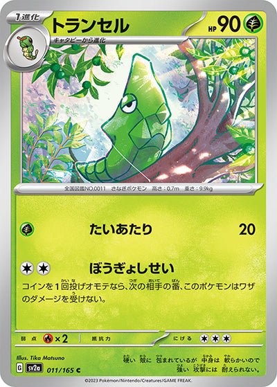 {011/165}Metapod (Safcon)[Masterball] | Japanische Pokémon-Einzelkarte