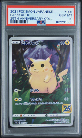 [PSA 10]{001/028} FA/PIKACHU | Japanese Pokemon Card PSA Grading
