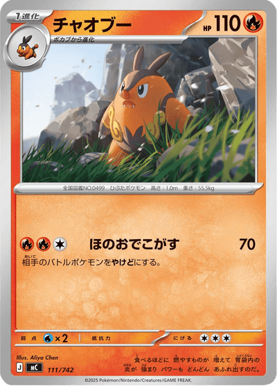 {111/742}Pignite (Grotichon) | Carte Pokémon japonaise à l'unité