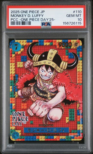 [PSA 10]{P-110} MONKEY D. LUFFY | Japanese One Piece Card PSA Grading