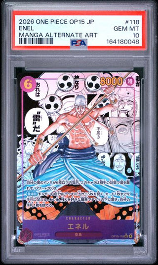 [PSA 10]{OP15-118} ENEL | Japanese One Piece Card PSA Grading