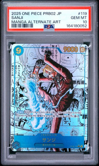[PSA 10]{OP06-119} SANJI | Japanese One Piece Card PSA Grading