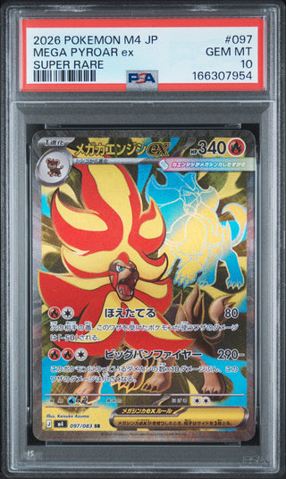 [PSA 10]{097/083} MEGA PYROAR ex | Japanese Pokemon Card PSA Grading
