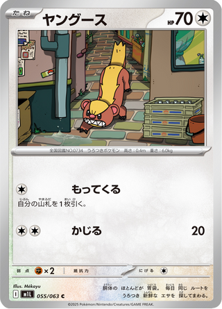 {055/063}Yungoos | Japanese Pokemon Single Card - PokeNinJapan