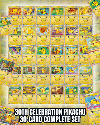Pokémon Card 30th CELEBRATION Pikachu 30-Card Complete Set | Japanese Pokemon Single Card