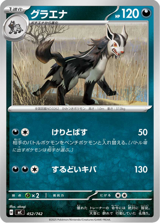 {452/742}Mightyena | Japanese Pokemon Single Card - PokeNinJapan
