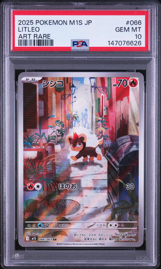 [PSA 10]{066/063} LITLEO (Hélionceau) | Carte Pokémon japonaise gradée PSA