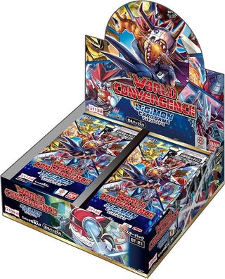 {Box} WORLD CONVERGENCE BT - 21 | Digimon Card Game Booster Pack - PokeNinJapan