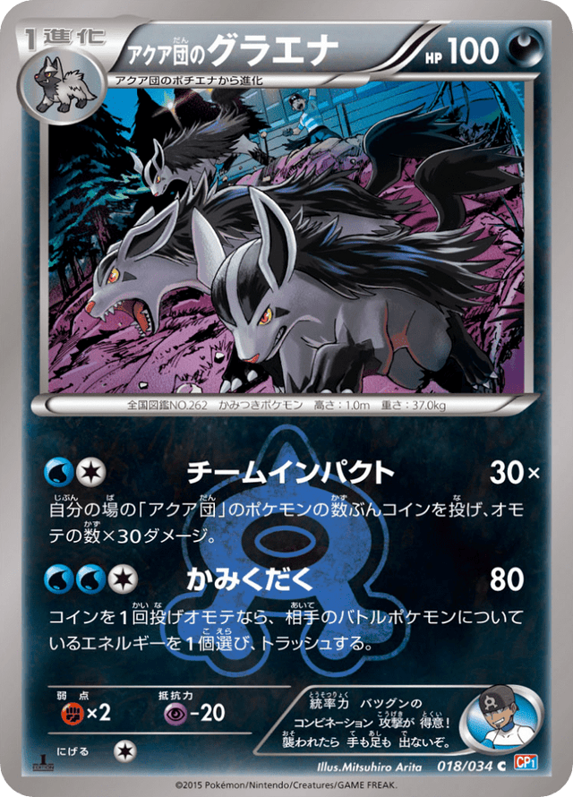 Team Aqua's Mightyena 018/34