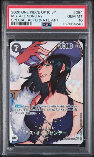 [PSA 10]{OP14-084} MS. ALL SUNDAY | Japanese One Piece Card PSA Grading