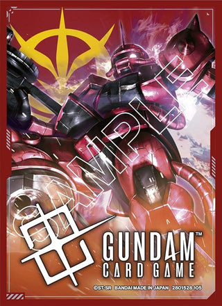 Gundam card sleeves "Zaku II (Char Aznable's Custom) · Zeon" - PokeNinJapan