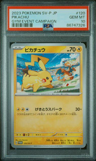[PSA 10] {120/SV - P} PIKACHU | Japanese Pokemon Card PSA Grading - PokeNinJapan