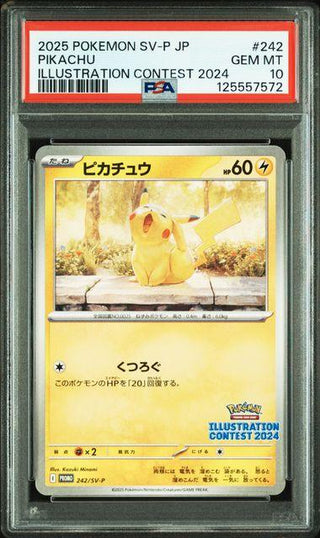 [PSA 10] {242/SV - P} PIKACHU | Japanese Pokemon Card PSA Grading - PokeNinJapan