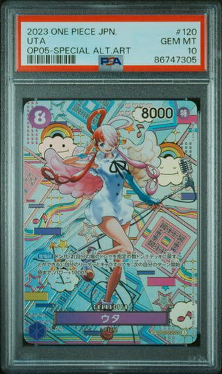 [PSA 10] {OP02 - 120 - SP} UTA | Japanese One Piece Card PSA Grading - PokeNinJapan