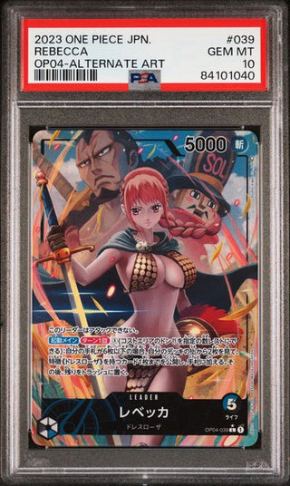 [PSA 10] {OP04 - 039} REBECCA | Japanese One Piece Card PSA Grading - PokeNinJapan
