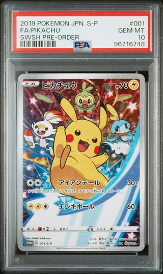 PSA 10]{001/S-P}FA/PIKACHU