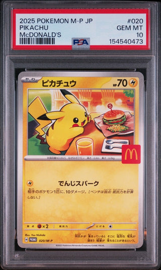[PSA 10]{020/028} PIKACHU | Japanese Pokemon Card PSA Grading - PokeNinJapan