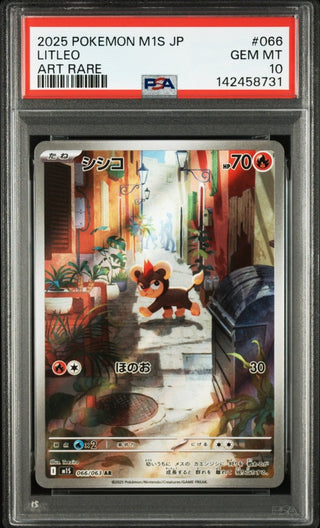[PSA 10]{066/063} LITLEO | Japanese Pokemon Card PSA Grading - PokeNinJapan