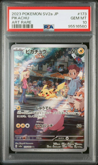 [PSA 10]{173/165}PIKACHU | Japanese Pokemon Card PSA Grading - PokeNinJapan