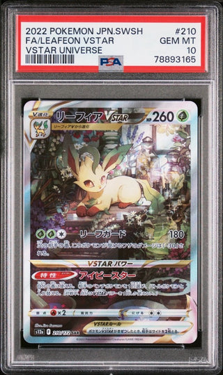 [PSA 10]{210/172} FA/LEAFEON VSTAR | Japanese Pokemon Card PSA Grading - PokeNinJapan