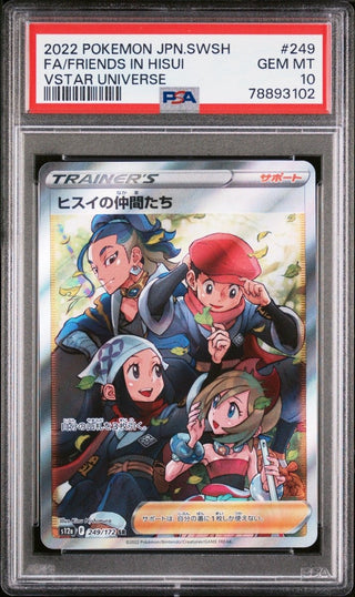 [PSA 10]{249/172} FA/FRIENDS IN HISUI| Japanese Pokemon Card PSA Grading - PokeNinJapan