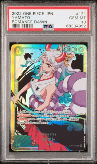 [PSA 10]{OP01 - 121} YAMATO | Japanese One Piece Card PSA Grading - PokeNinJapan