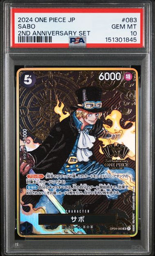 [PSA 10]{OP04-083} SABO | Japanese One Piece Card PSA Grading - PokeNinJapan