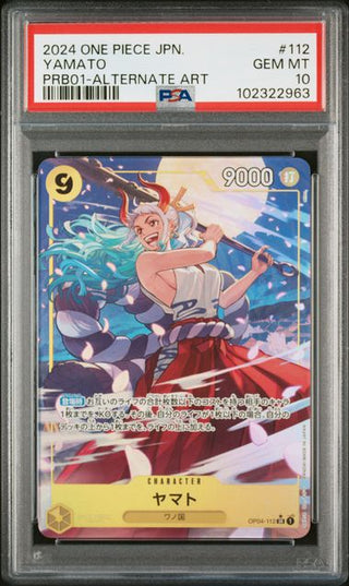 [PSA 10]{OP04 - 112} YAMATO | Japanese One Piece Card PSA Grading - PokeNinJapan