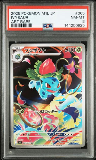 [PSA 8] {065/063} IVYSAUR | Japanese Pokemon Card PSA Grading - PokeNinJapan