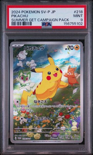 [PSA 9]{218/SV-P}PIKACHU | Japanese Pokemon Card PSA Grading - PokeNinJapan