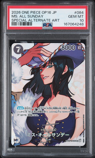 [PSA 10]{OP14-084} MS. ALL SUNDAY | Japanese One Piece Card PSA Grading