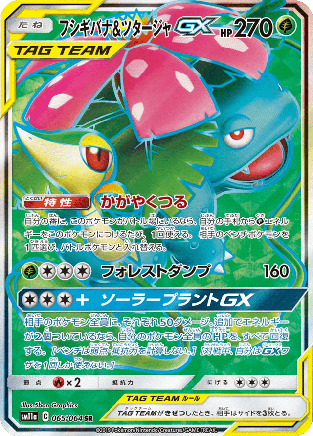 Venusaur & Snivy GX 065/64